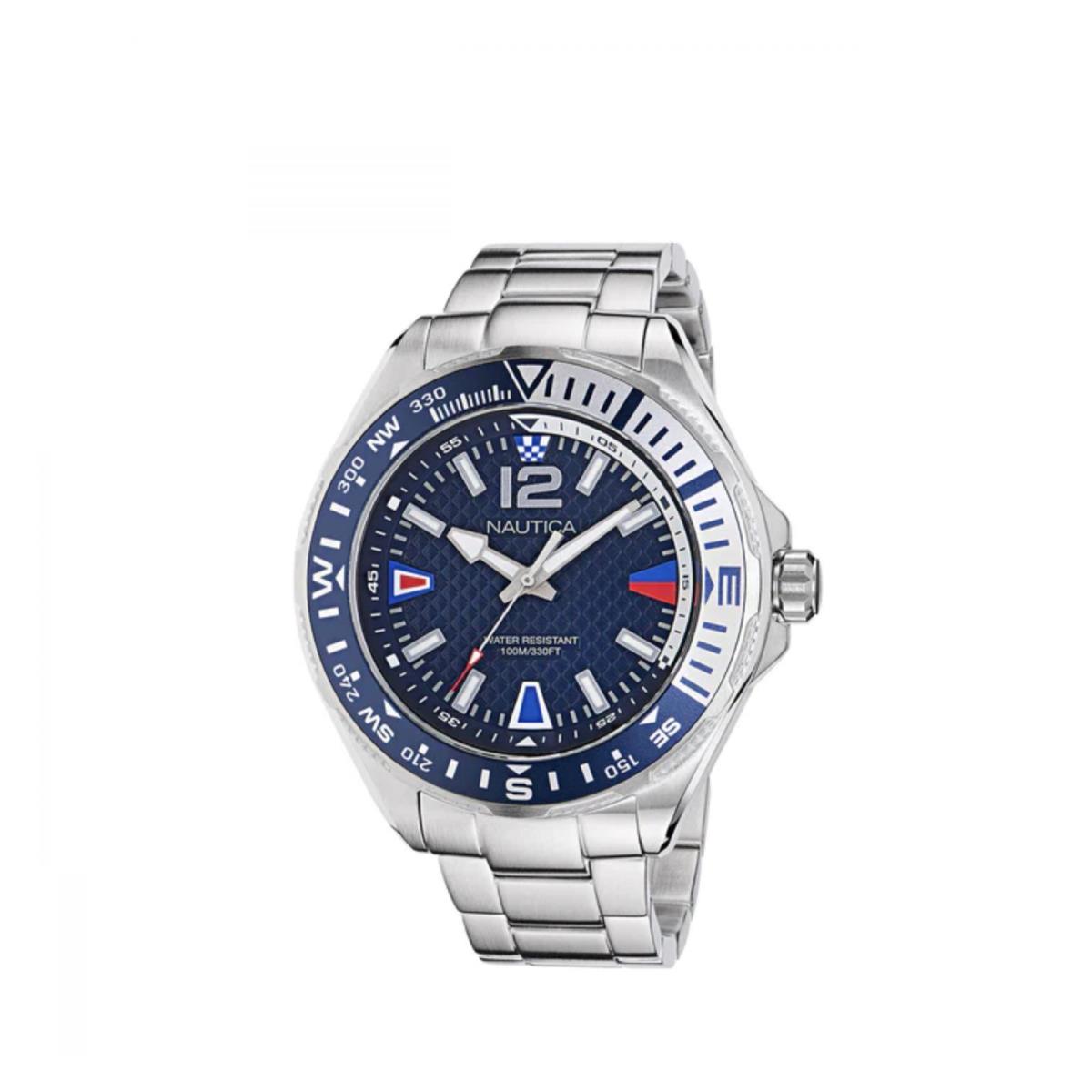 Watch Nautica NAPCWF301 Clearwater Beach Man 48mm Stainless Steel