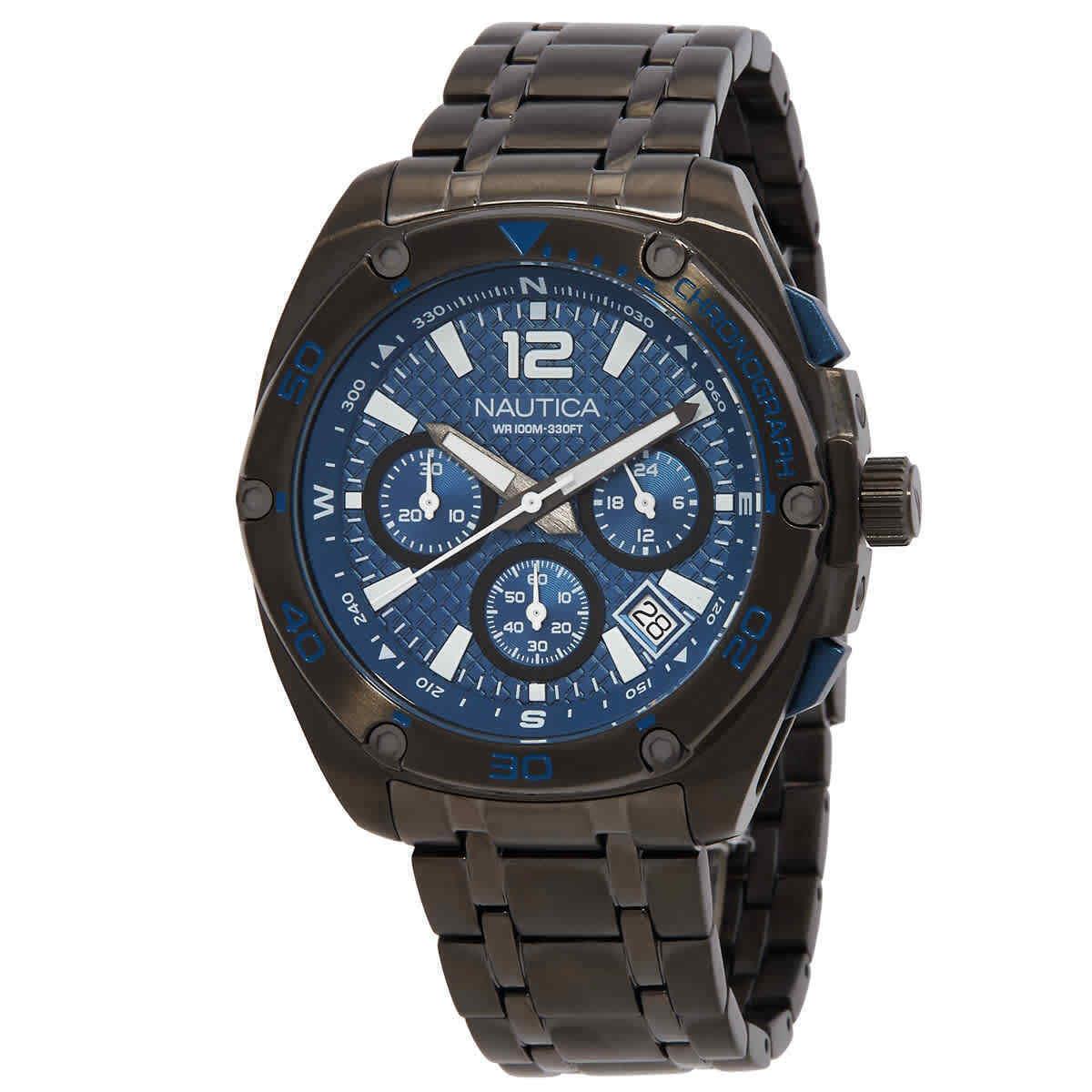 Nautica Tin Can Bay Blue Dial Men`s Watch NAPTCF211