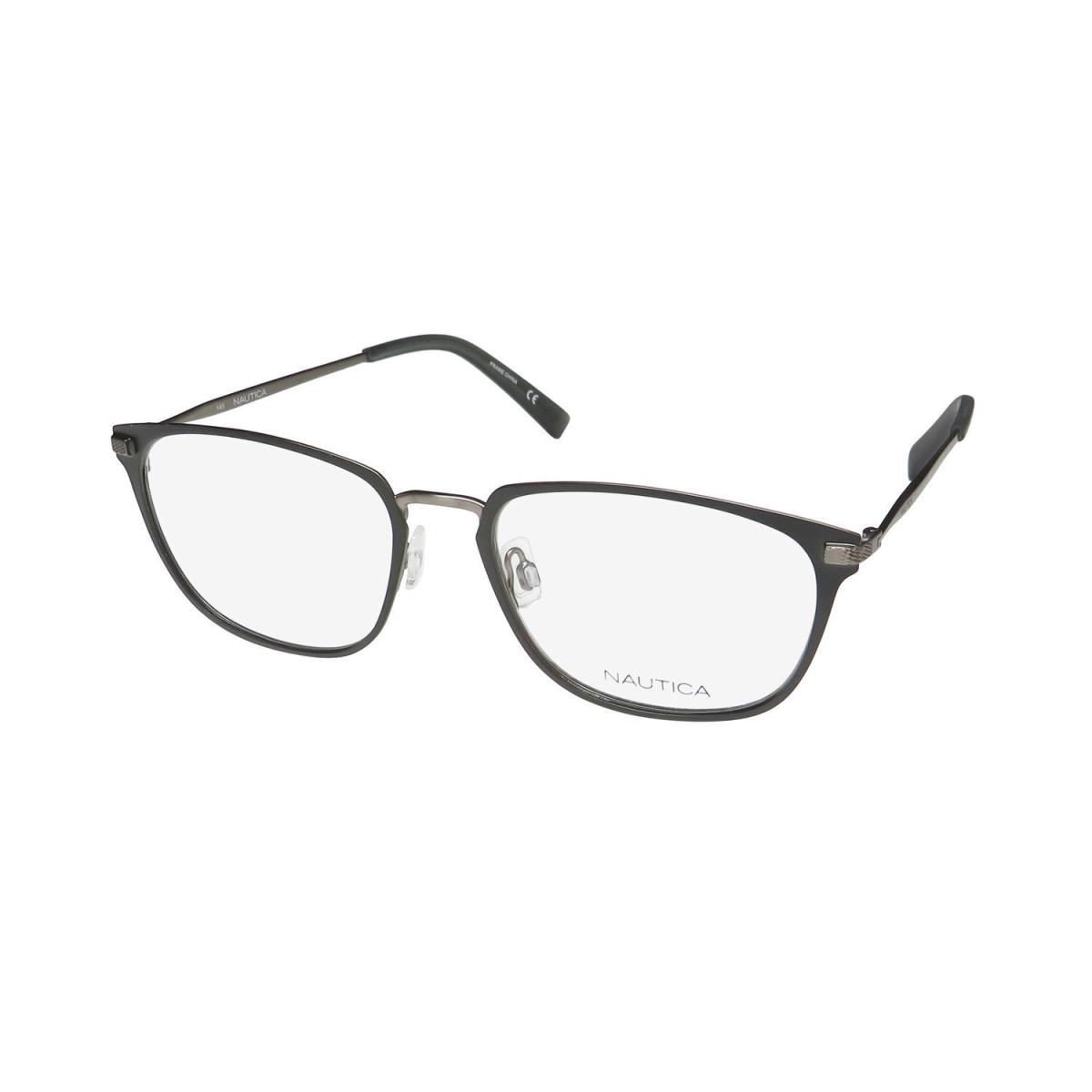 Nautica N9280 Eyewear Metal Plastic 55-18-145 325 Mens Square Green