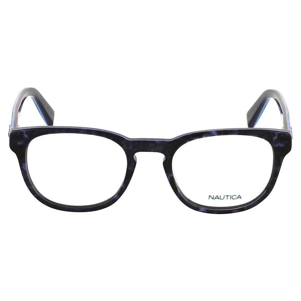 Nautica N8107 428 Havana Blue Eyeglasses RX 49-20-140 MM