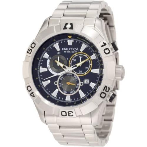 Nautica Men`s N21530G J-80 / Nst 550 Stainless Steel Watch