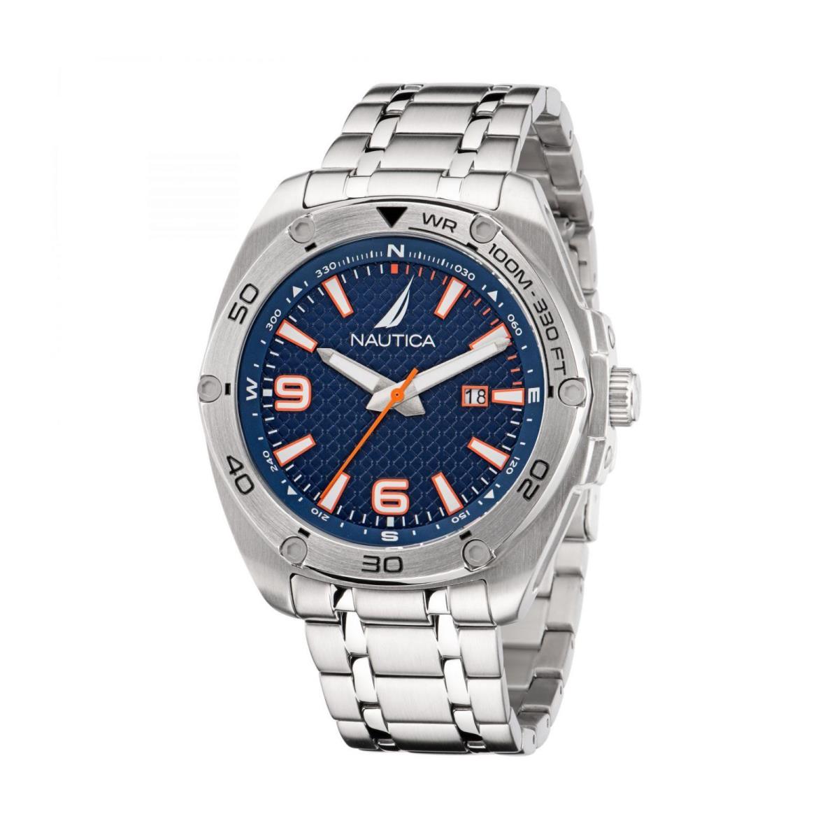 Watch Nautica NAPTCF203 Tin Can Bay 3H Man 44 Stainless Steel