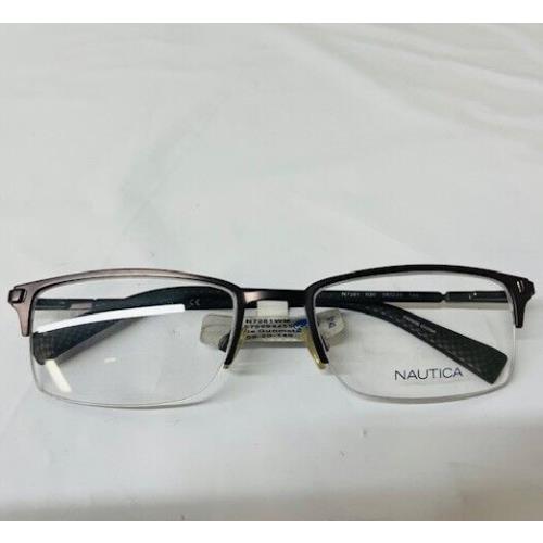 Nautica N7281 Eyeglasses in Matte Gunmetal 56-20-140- New/ NO Case