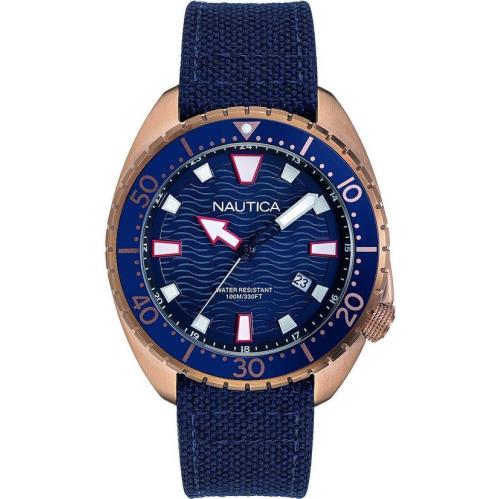 Men`s Nautica Hammock 45mm Fabric Band Watch NAPHAS903