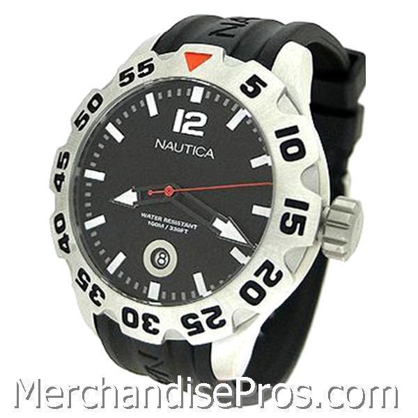 Nautica Men`s Diver Watch with Date Display 100M Water Resistant N14600G