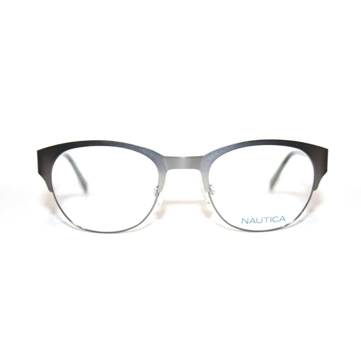 Nautica N7256 027 Gunmetal Eyeglasses Metal RX 51-22-140 MM - Frame: Gunmetal