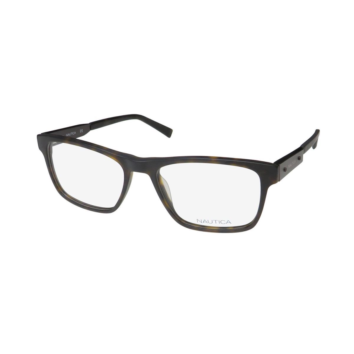 Nautica N8135 Eyewear 215 Tortoise Full-rim Mens Rectangular Plastic