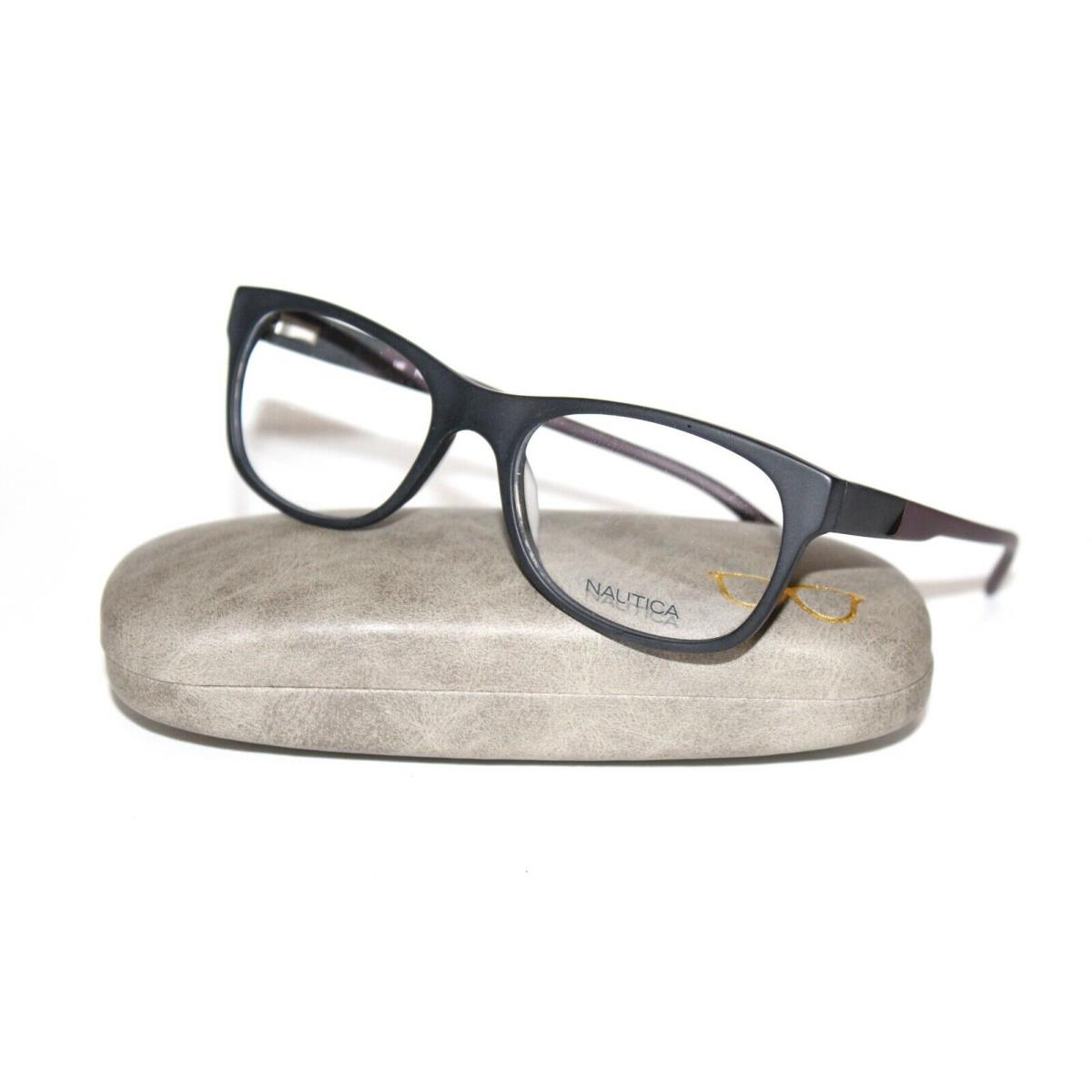 Nautica N8114 005 Matte Black Eyeglasses Mens RX 54-19-140