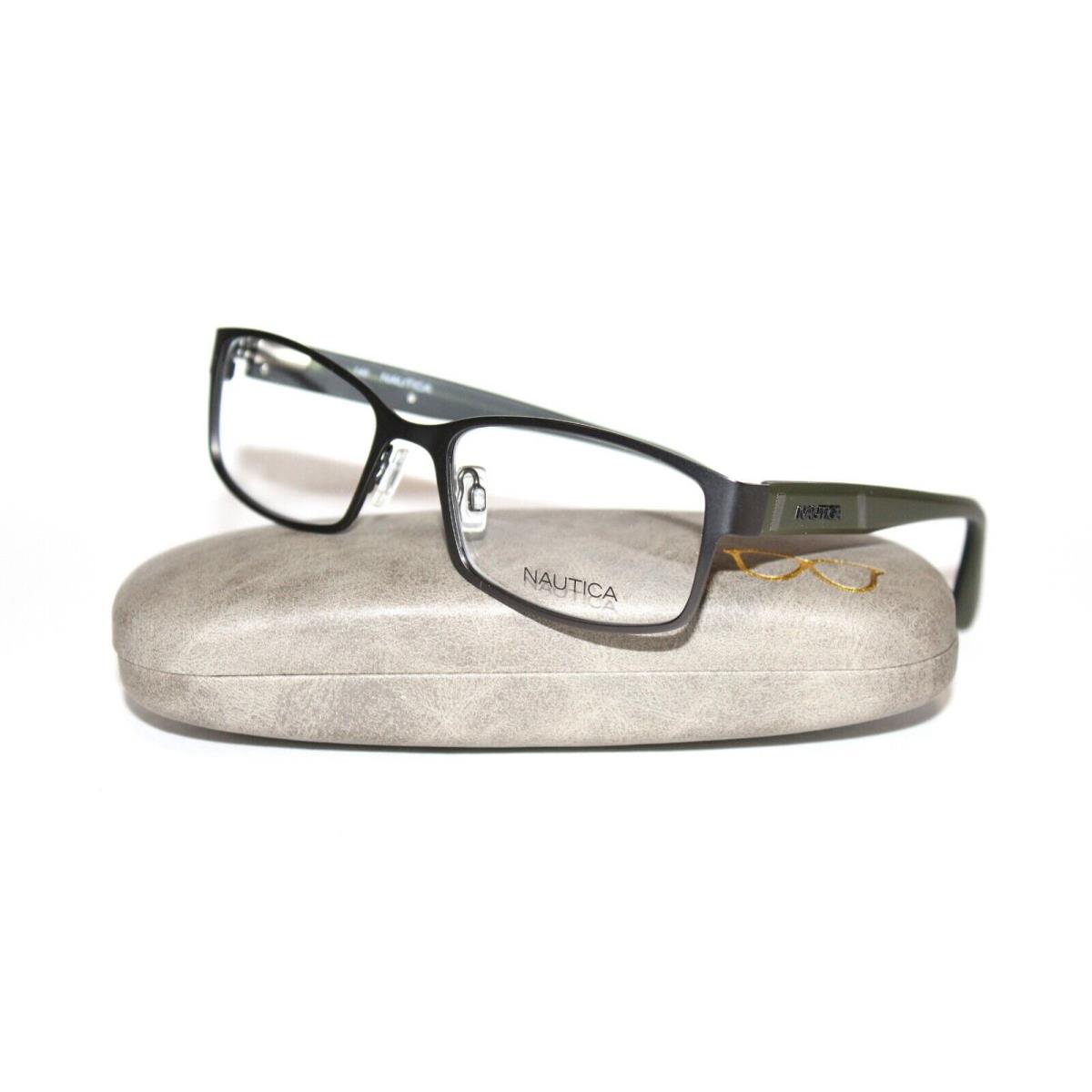 Nautica N7248 042 Gunmetal Eyeglasses Metal RX 52-17-140 MM - Frame: Gunmetal