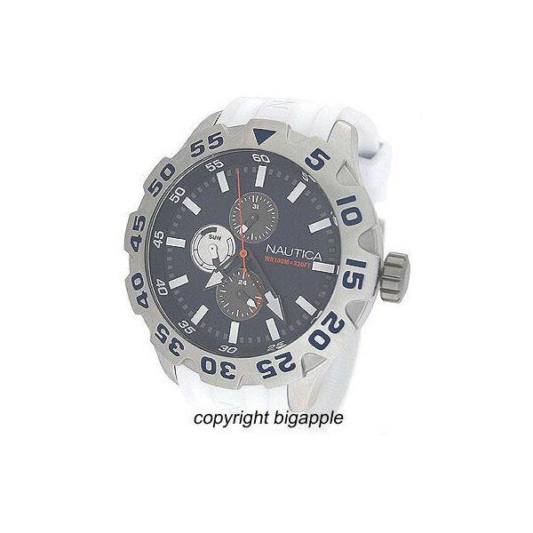 Nautica Multi-function 100M White Rubber Mens Watch N15567G