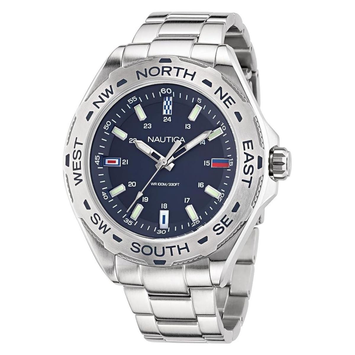 Watch Nautica NAPCWS305 Clearwater Beach Man 48mm Stainless Steel