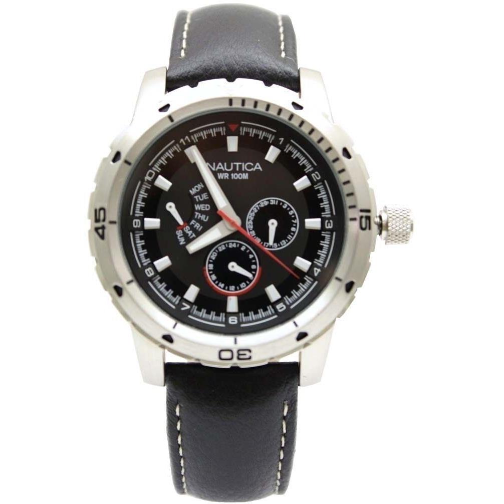 Nautica Multifunction Ncs 350 Black Dial Men`s Watch N15610G