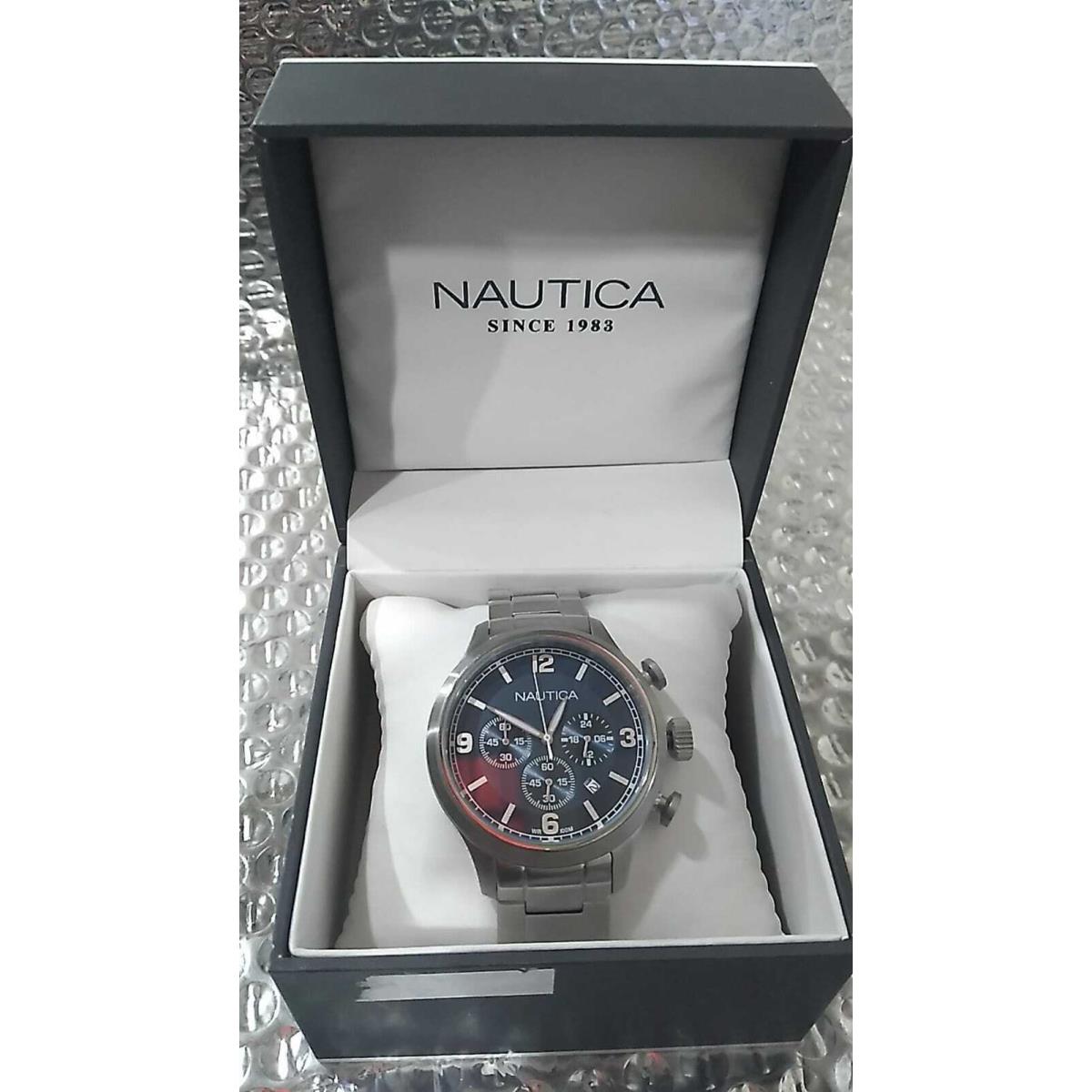 Nautica Watch Men`s NAD20020G Stainless Steel