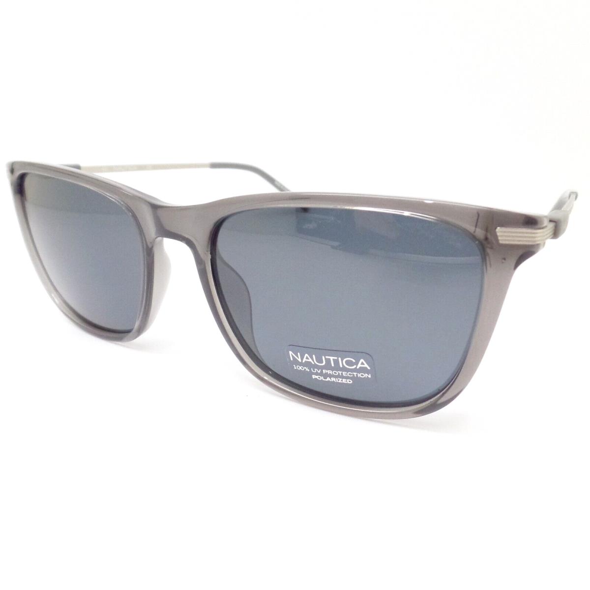 Nautica N6250S 015 Crystal Grey Polarized Sunglasses