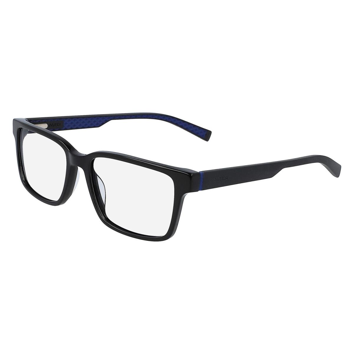 Nautica N8156 001 Black Eyeglasses 56mm with Nautica Case - Black, Frame: Black, Manufacturer: 001