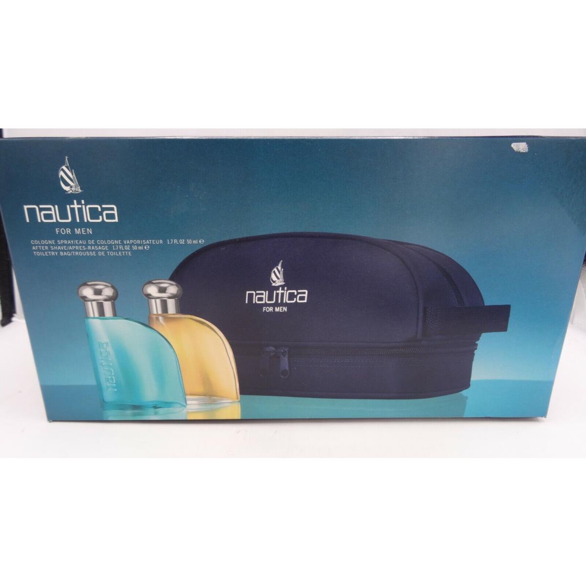 Nautica 2 Piece Gift Set Eau De Toilette1.7oz + After Shave 1.7 + Toiletry Bag