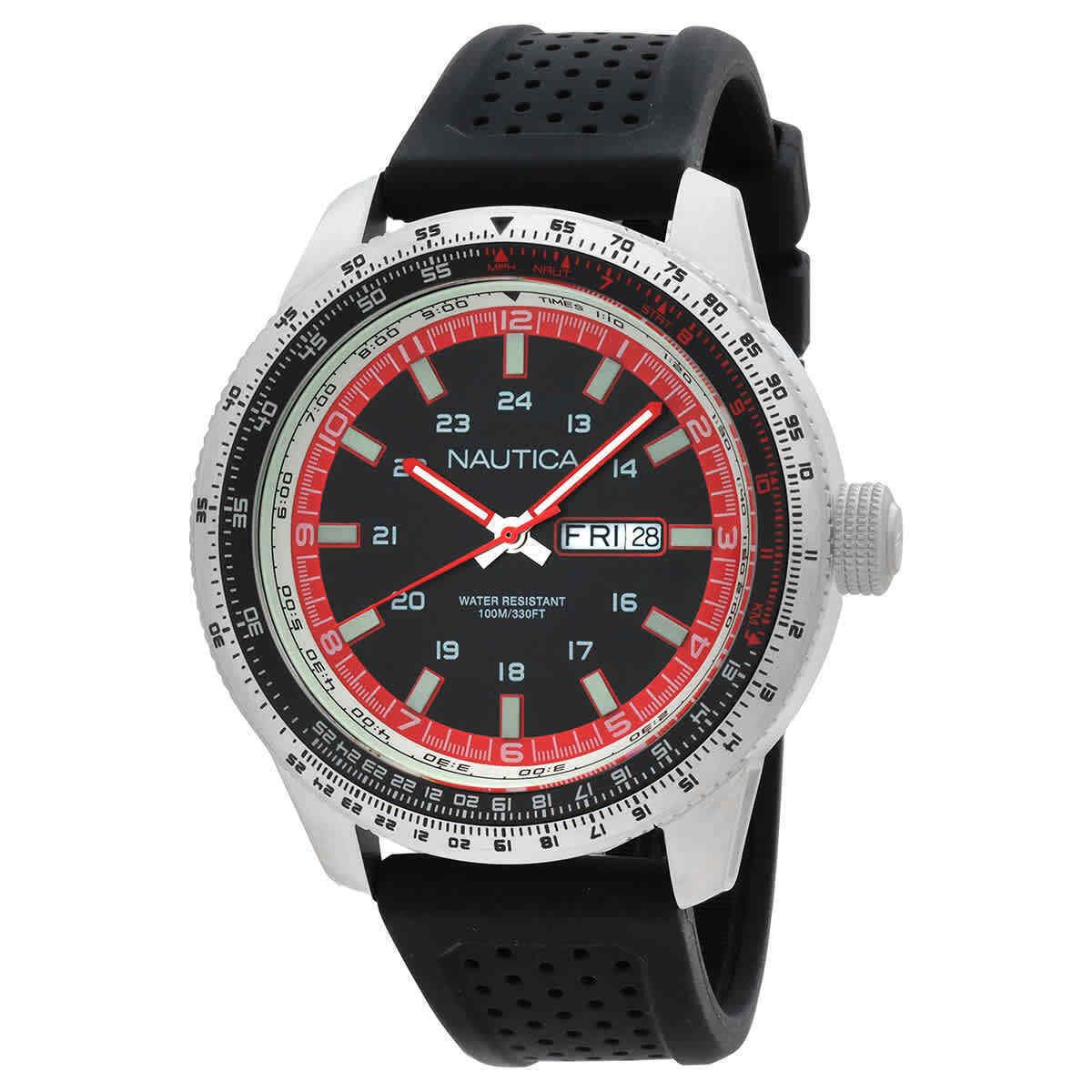 Nautica Pier 39 Quartz Black Dial Men`s Watch NAPP39S22