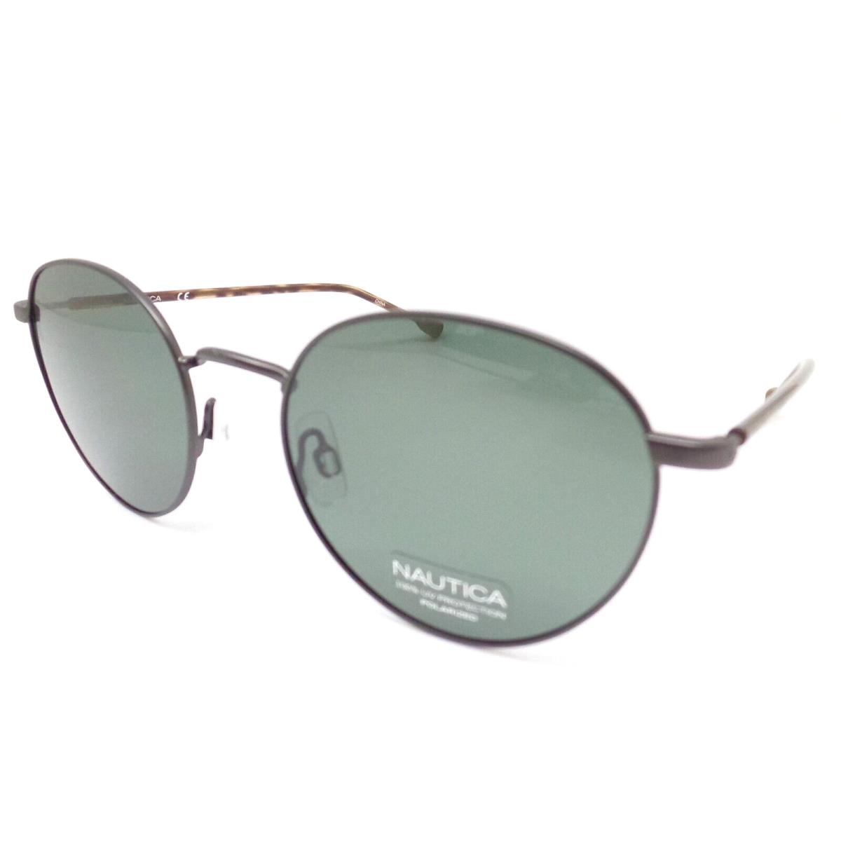 Nautica N5141S 040 Gunmetal Green Polarized Sunglasses