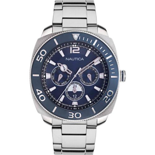 Nautica Bal Harbour Multifunction Stainless Steel Men s Watch NAPBHS904