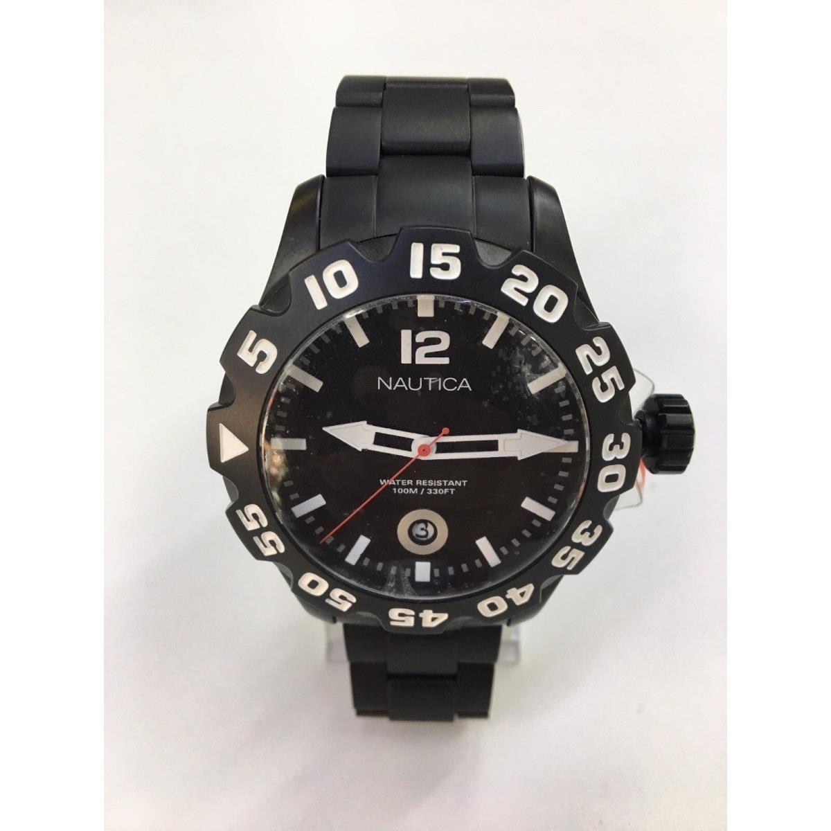 Nautica Men`s Bfd 100 N20095G Black Stainless Steel Japanese Quartz Watch