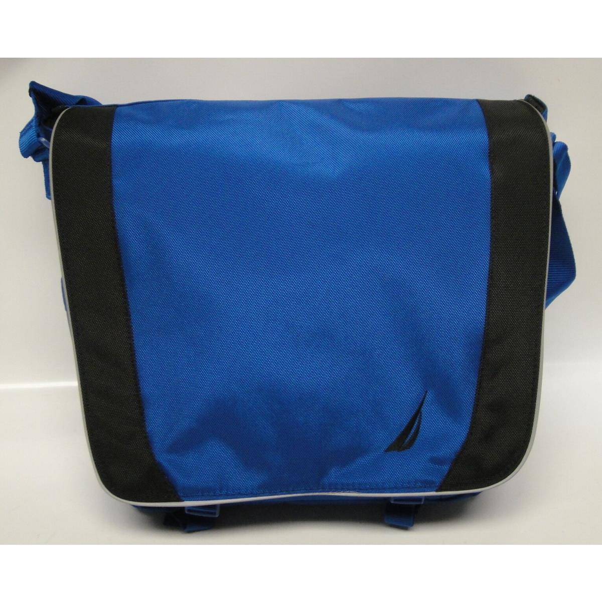 Nautica Blue Black Fleet Messenger Bag Business Bag Cases