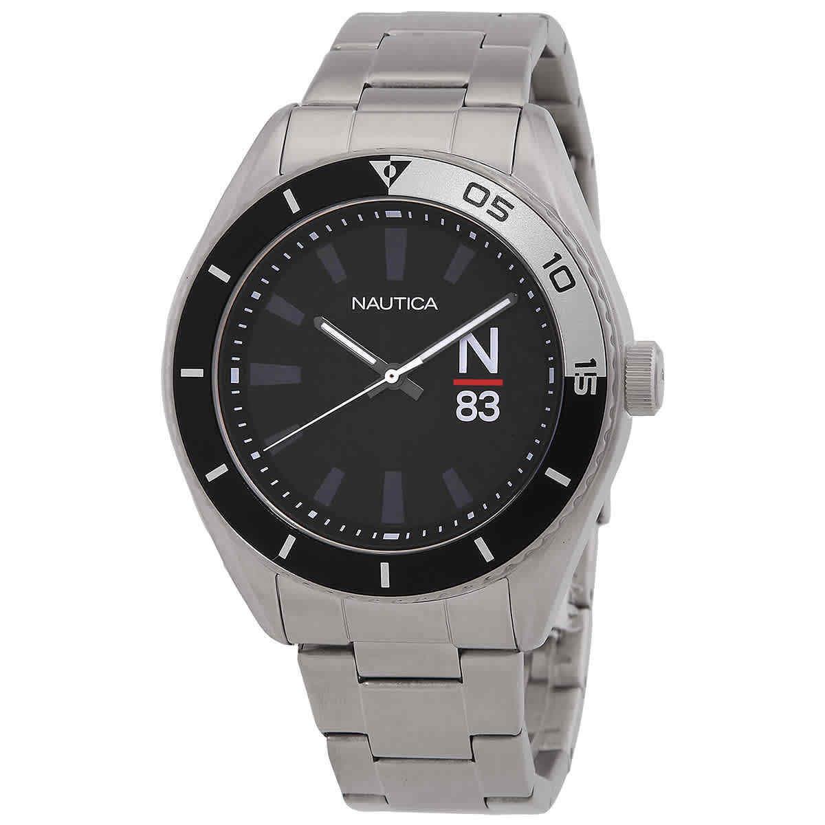 Nautica Finn World Quartz Black Dial Men`s Watch NAPFWF309