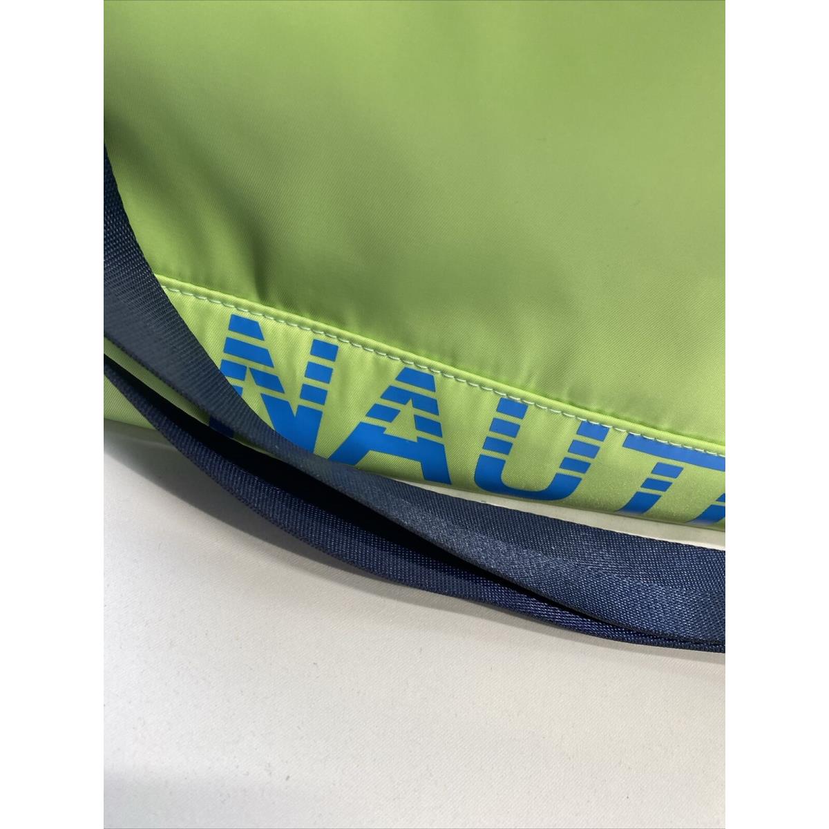 Nautica High Seas Lime Green Duffle Bag Recycled Bottles w Keycha