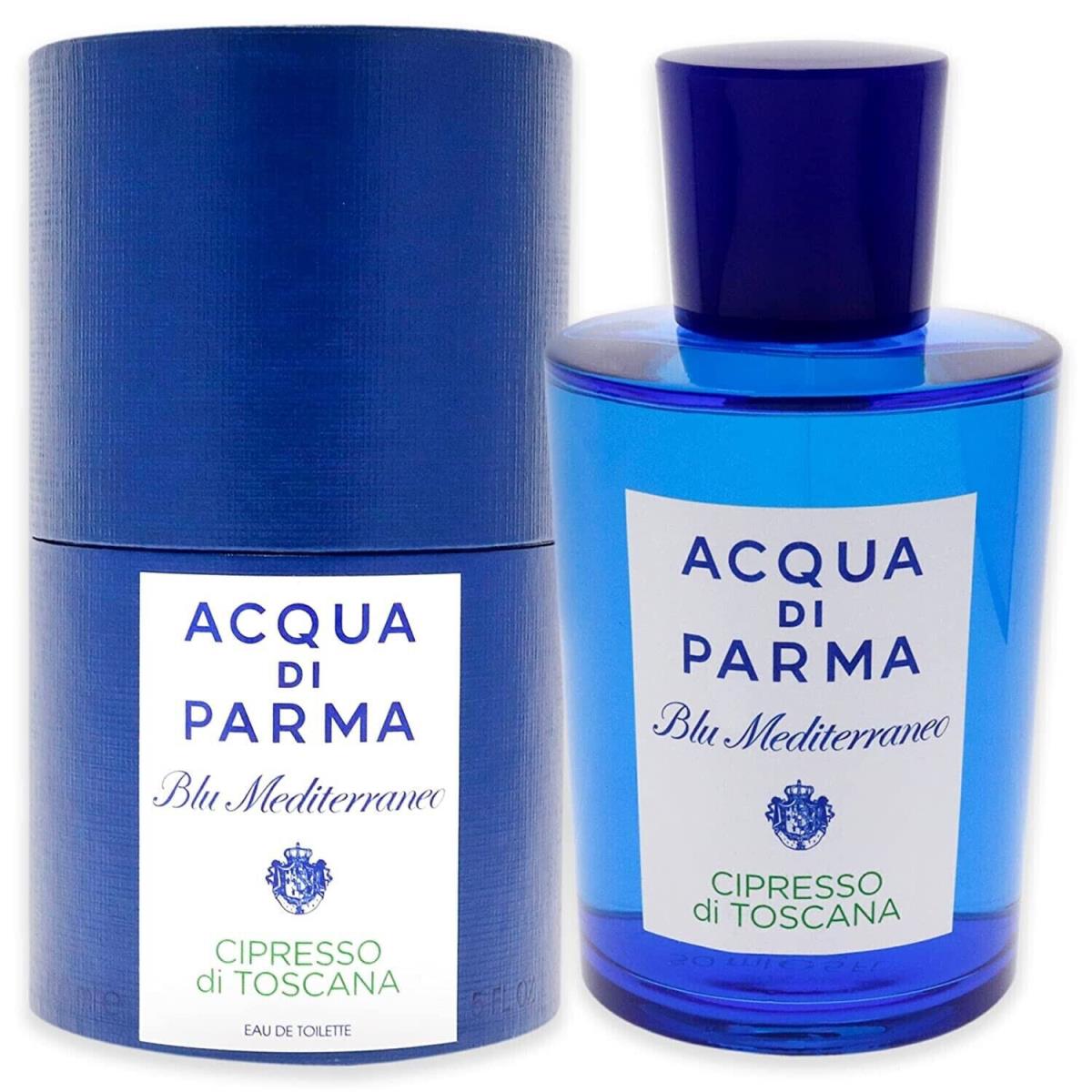 Acqua DI Parma Blu Med Cipresso DI TOSCANA-EDT-SPRAY-5.0 OZ-150 Ml-authent-italy