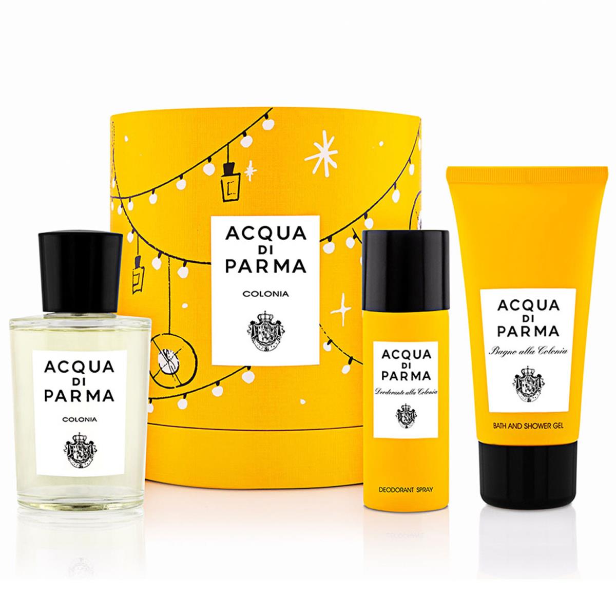 Acqua Di Parma Colonia 3pc Gift Set - 3.4oz Cologne 2.5oz Shower Gel 1.7oz Deo