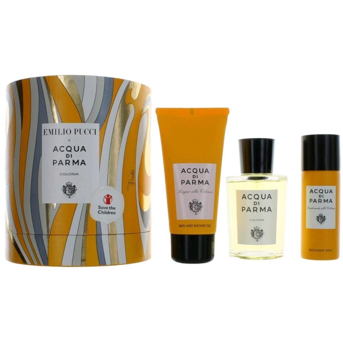 Acqua Di Parma Unisex Perfect Gift Set Emilio Pucci Colonia Luxurious 3 Piece