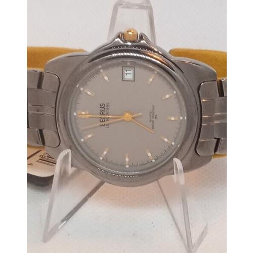 Benrus Ultrasteel Men`s Stainless Steel 38mm Water Resistan 165 Feet