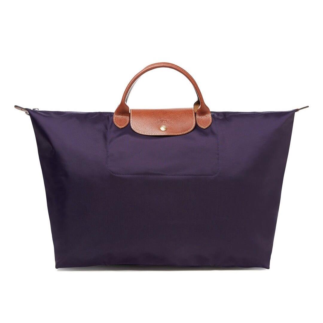 Longchamp Le Pliage Type L Weekender 18 Inch Travel Tote 1624089 Many Colors Bilberry purple