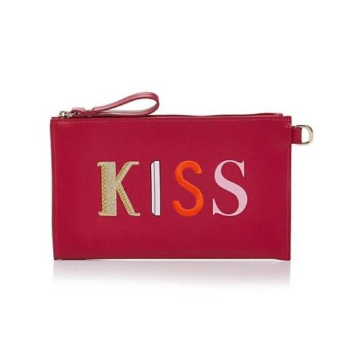 Longchamp Le Pliage Nylon Coin Purse Kiss Love Leather Clutches