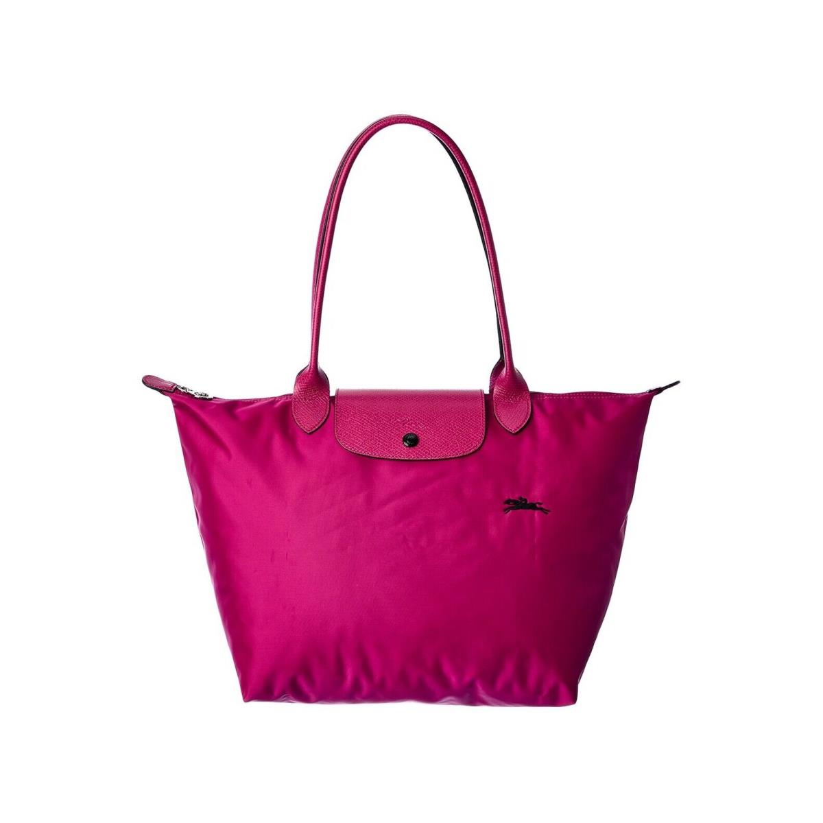 Longchamp Le Pliage Club Green Large Nylon Tote 1899 Multi Colors Fuchsia