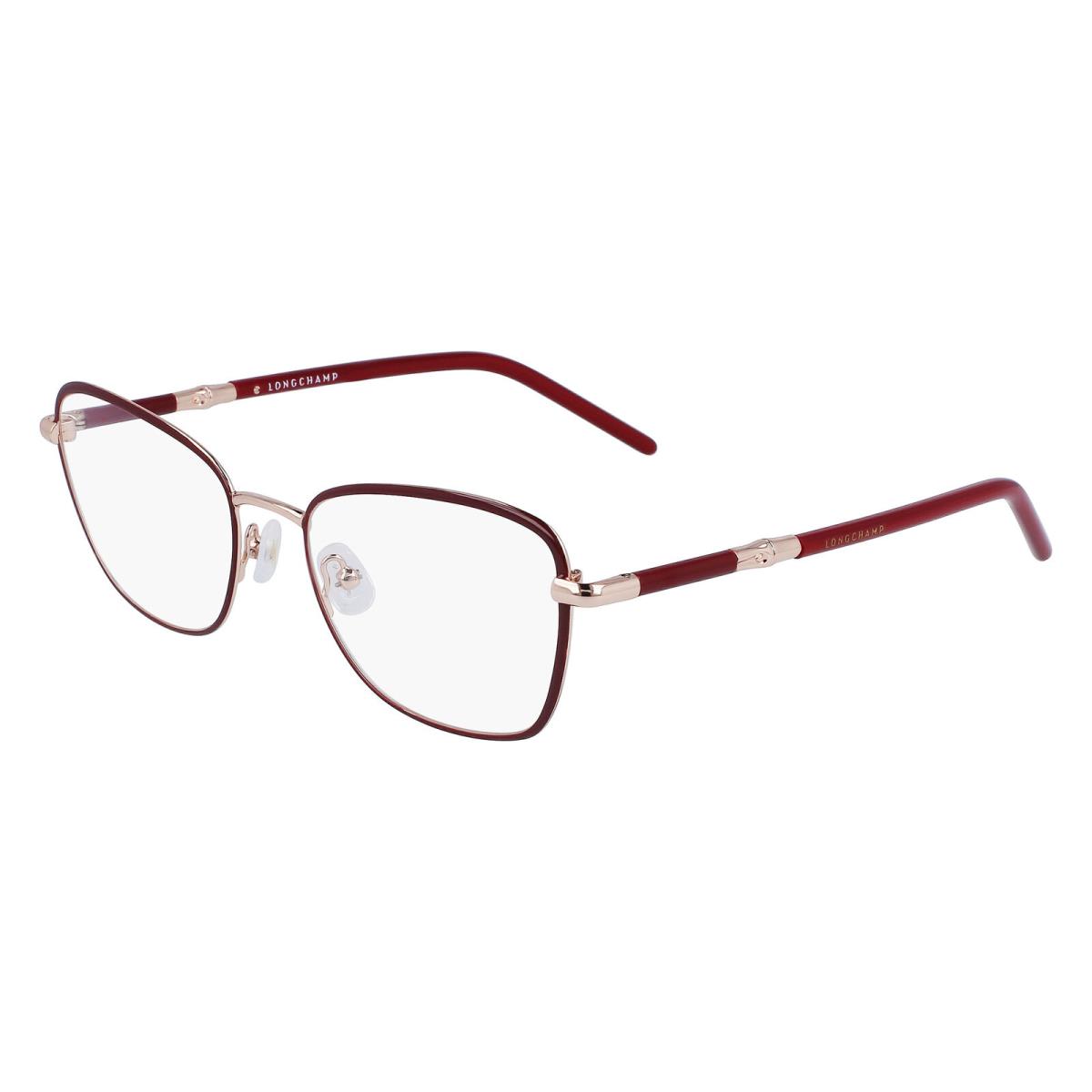 Longchamp LO2155 Rose Gold Burgundy 772 Eyeglasses