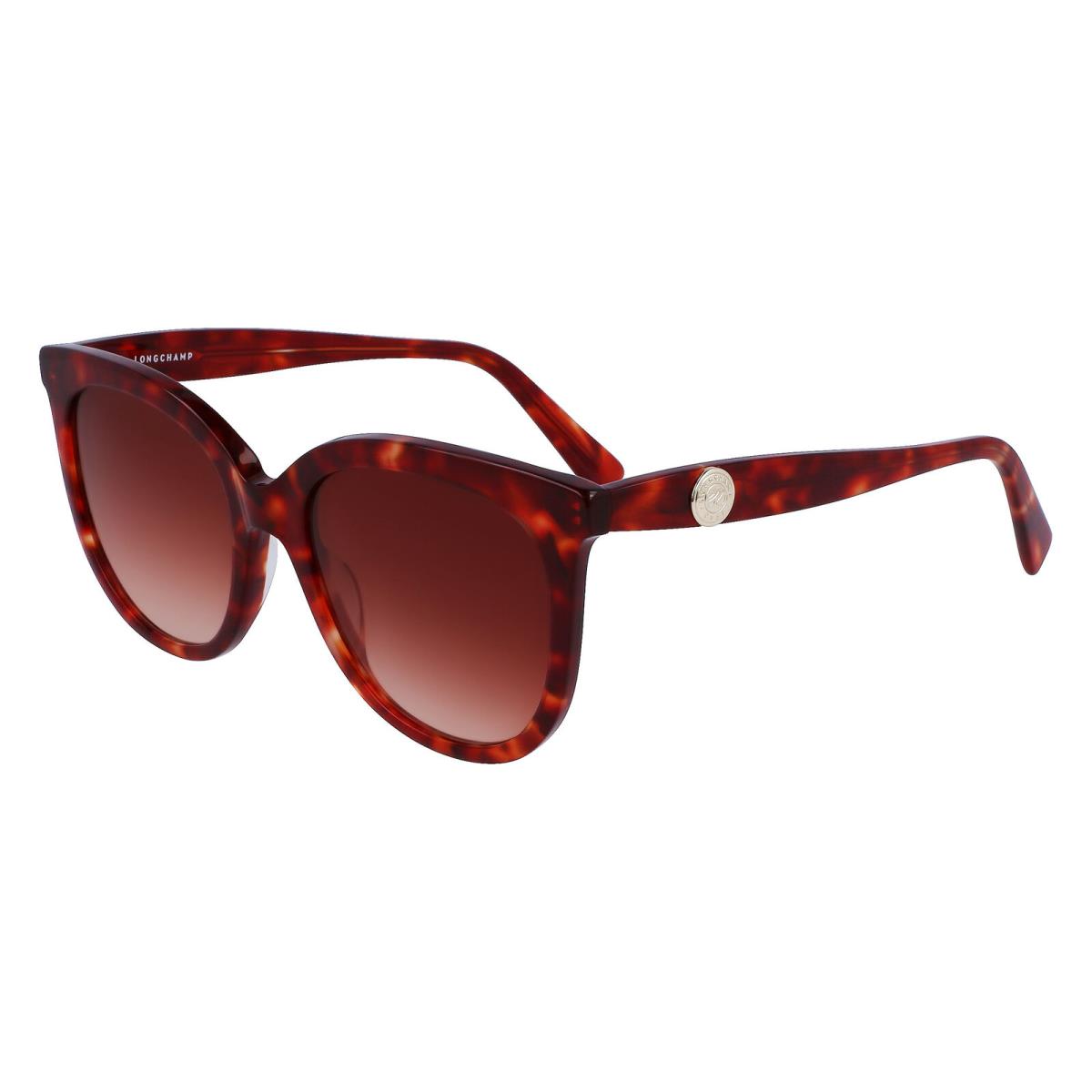 Longchamp LO731S Red Havana 640 Sunglasses