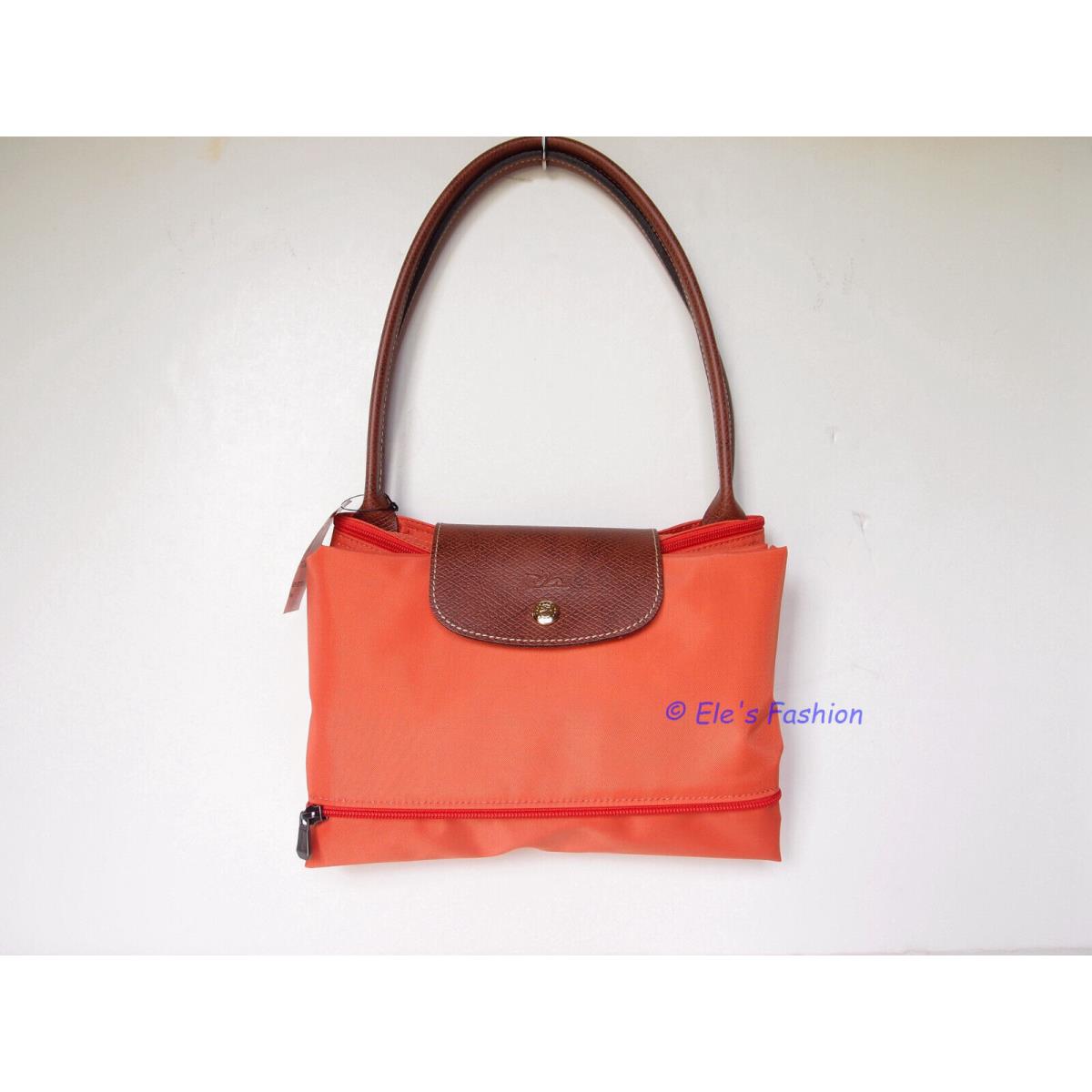 Longchamp  bag   - Marine - navy blue, Handle/Strap: Brown, Hardware: Multicolor 14