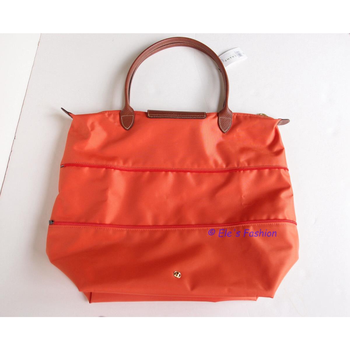 Longchamp  bag   - Marine - navy blue, Handle/Strap: Brown, Hardware: Multicolor 16