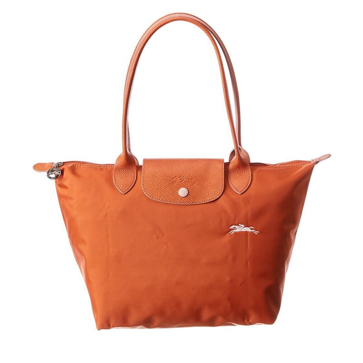 Longchamp Le Pliage Club Medium Small Nylon Shoulder Tote 2605 Many Colors Rust