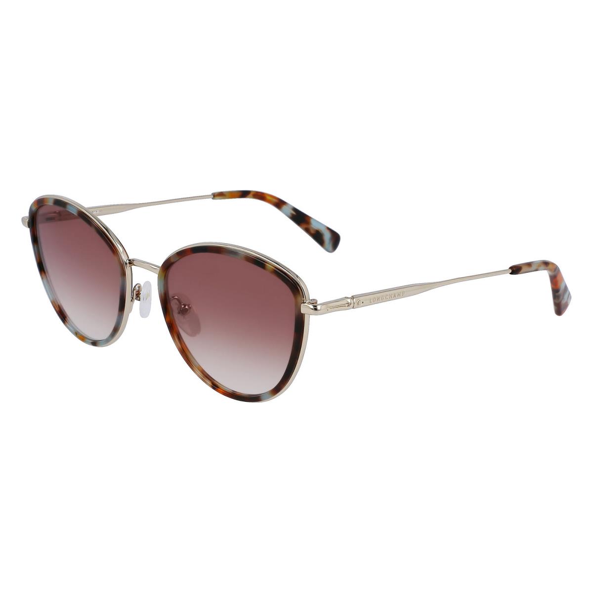 Longchamp LO170S Gold Aqua Caramel Havana 717 Sunglasses