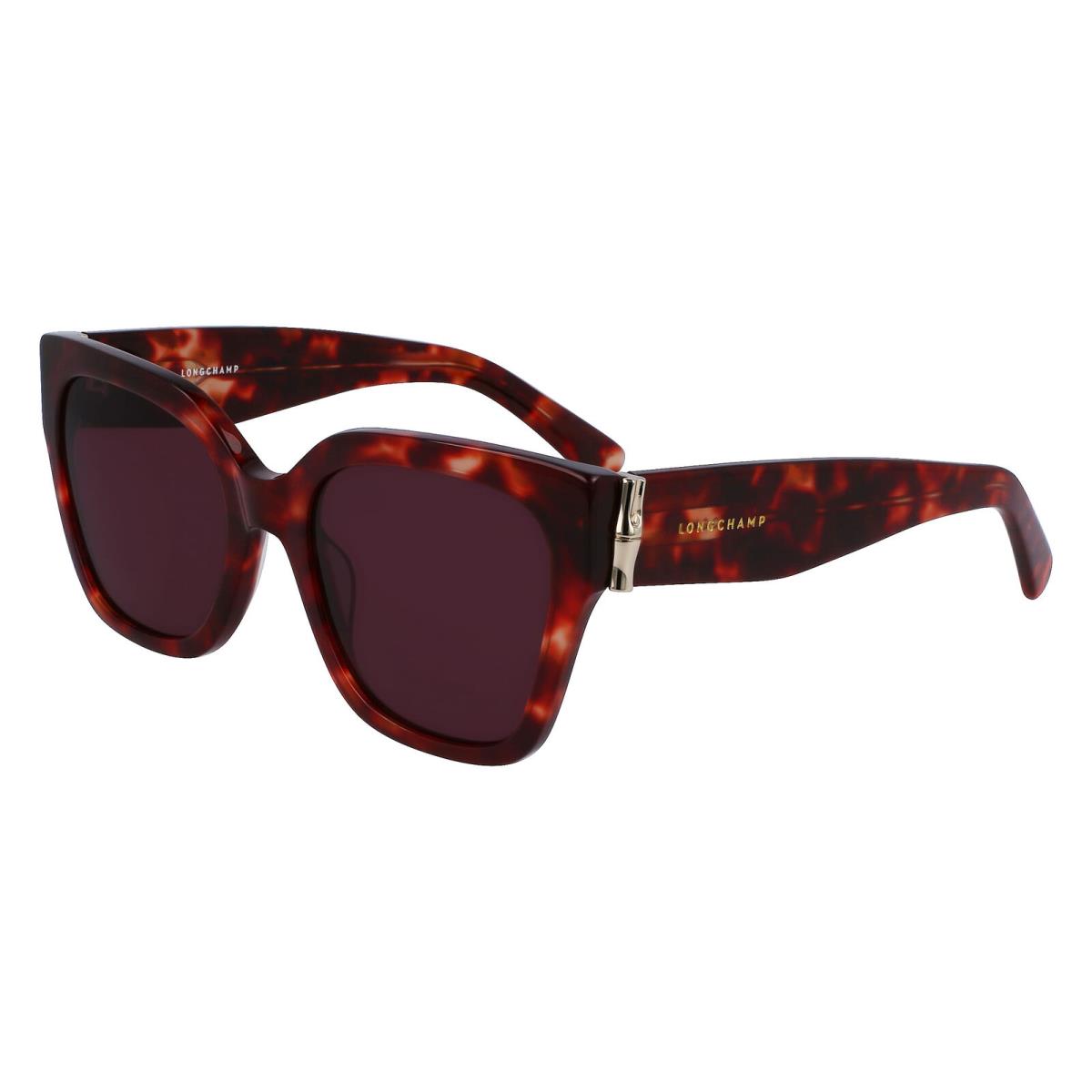 Longchamp LO732S Red Havana 640 Sunglasses