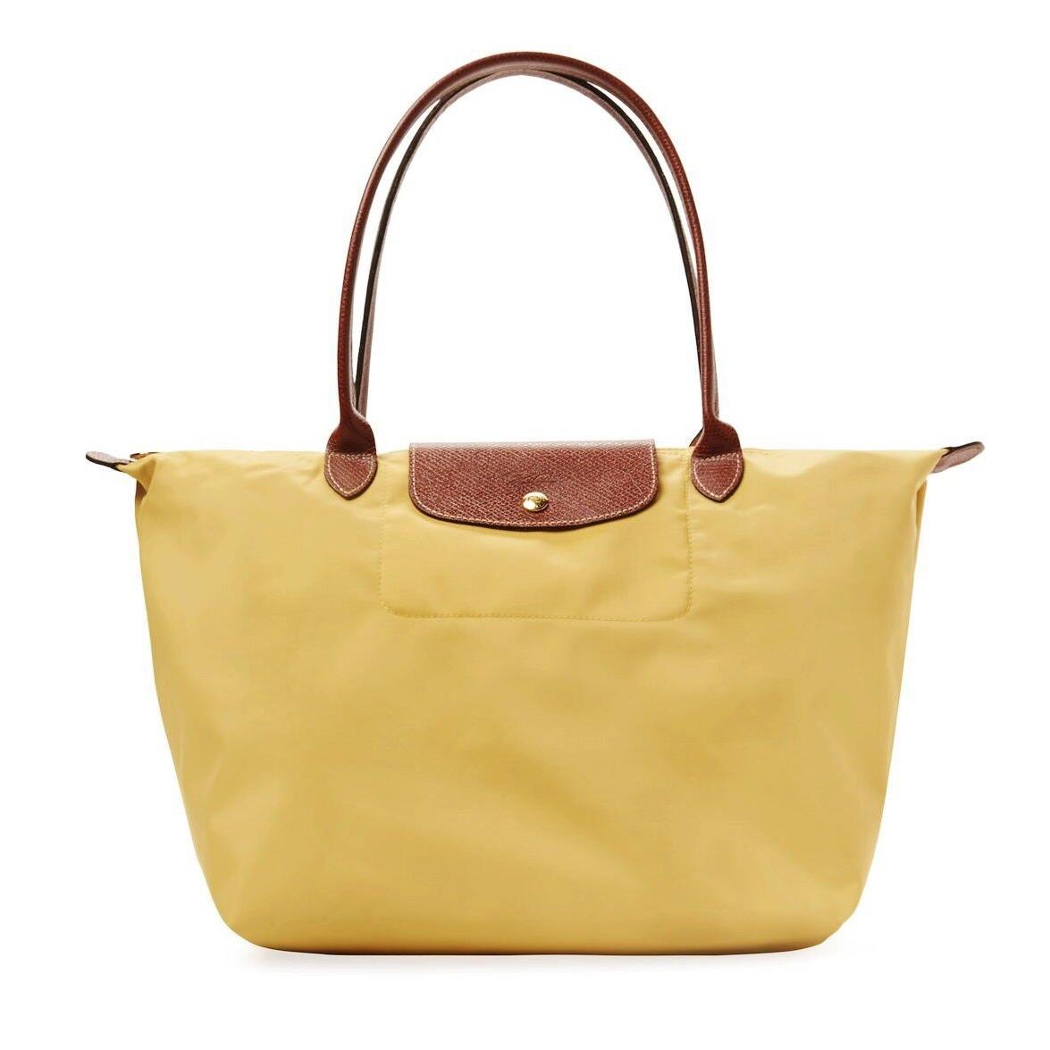 Longchamp Le Pliage Large Nylon Shoulder Tote 1899089 Multi Colors Curry - Yellow