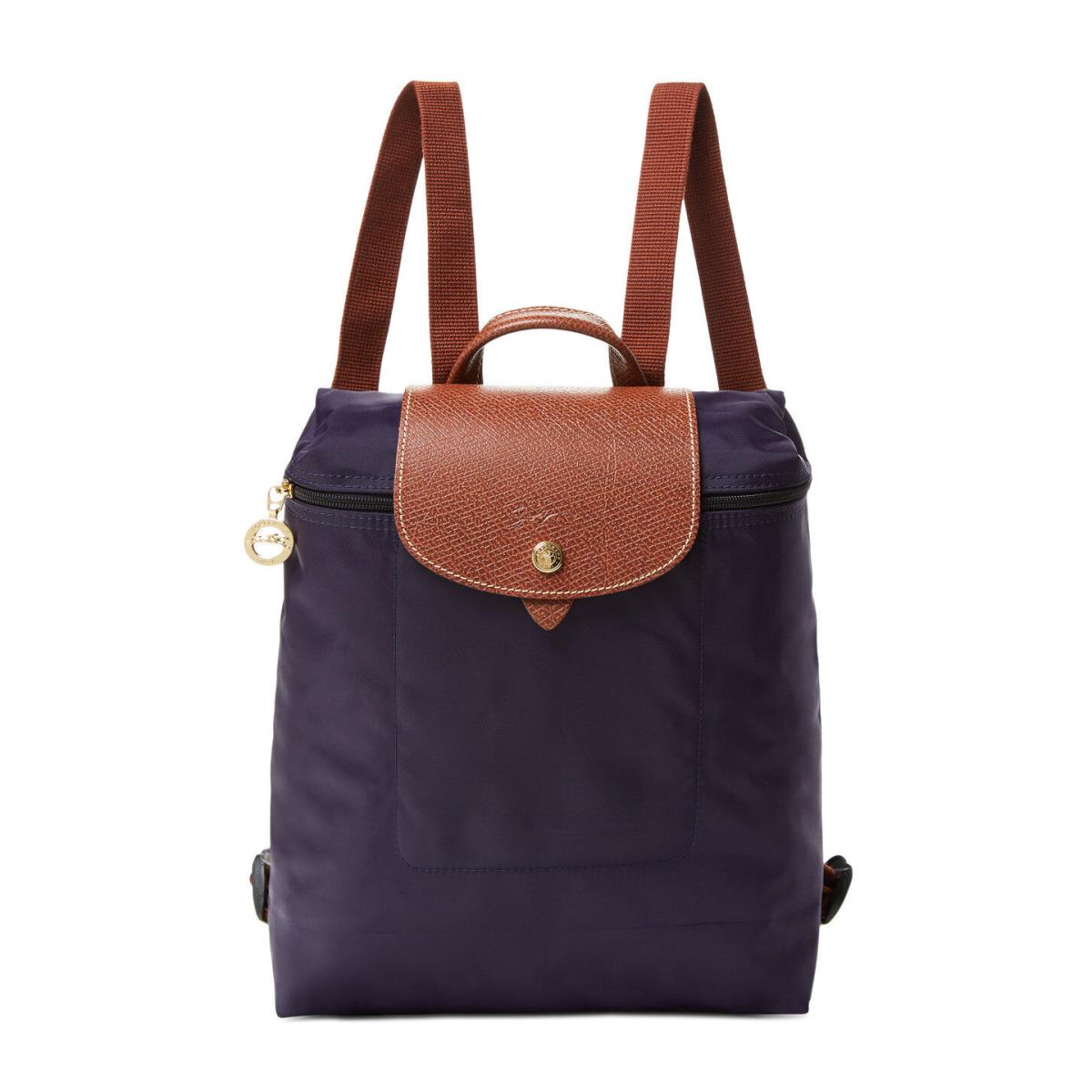 Longchamp Le Pliage Nylon Foldable Travel Backpack Many Colors Bilberry - deep purple