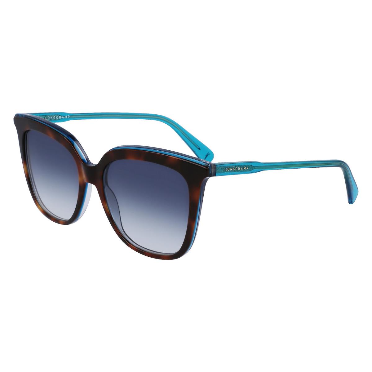 Longchamp LO728S Havana Azure 220 Sunglasses