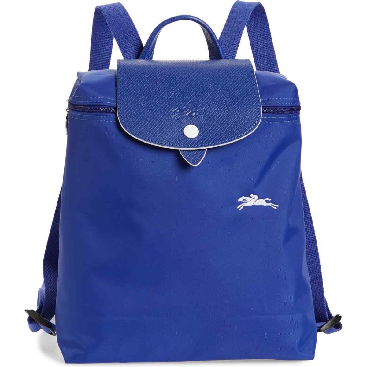 Longchamp Le Pliage Club Travel Backpack Yellow Pink Blue Purple Many Colors Cobalt blue