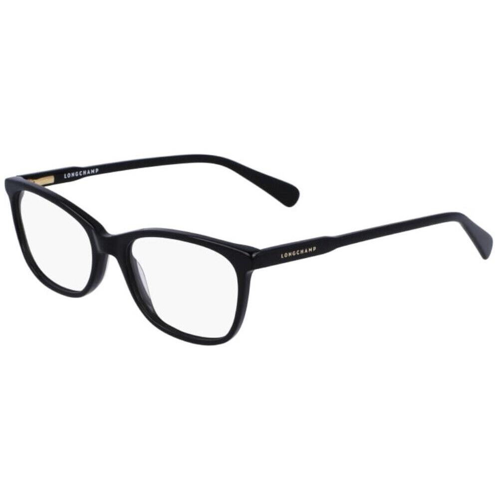 Longchamp LO2708 001 Eyeglasses Women`s Black Full Rim Cat Eye 50mm