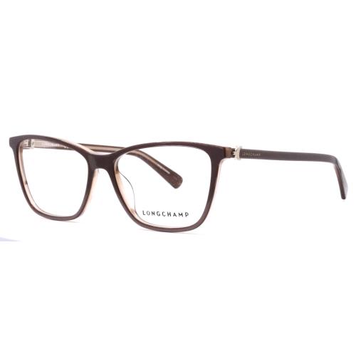 Longchamp LO2685 278 Brown Womens Cat Eye Full Rim Eyeglasses 54-15-140 B:39