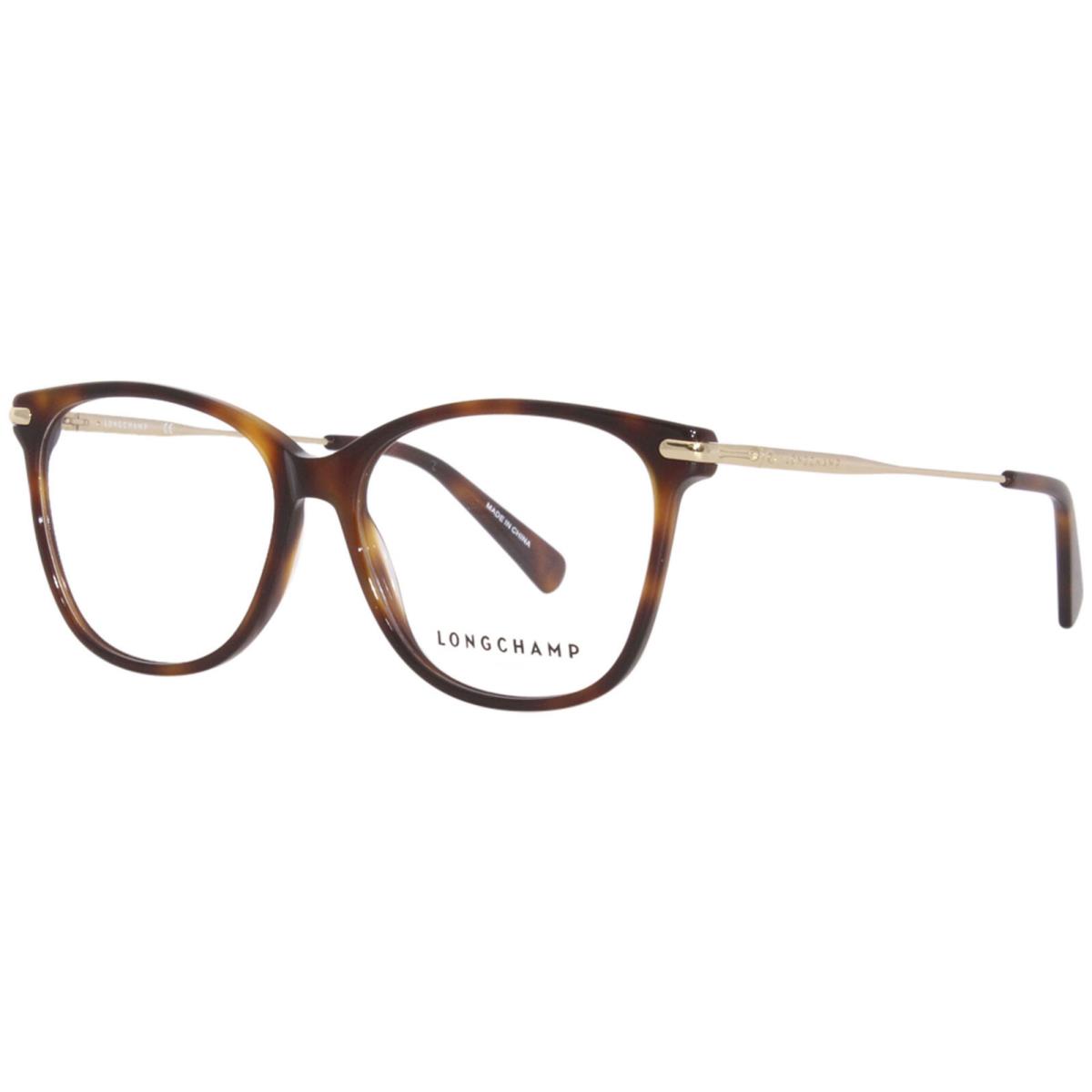 Longchamp LO2691 230 Eyeglasses Women`s Havana Full Rim Rectangle Shape 54mm