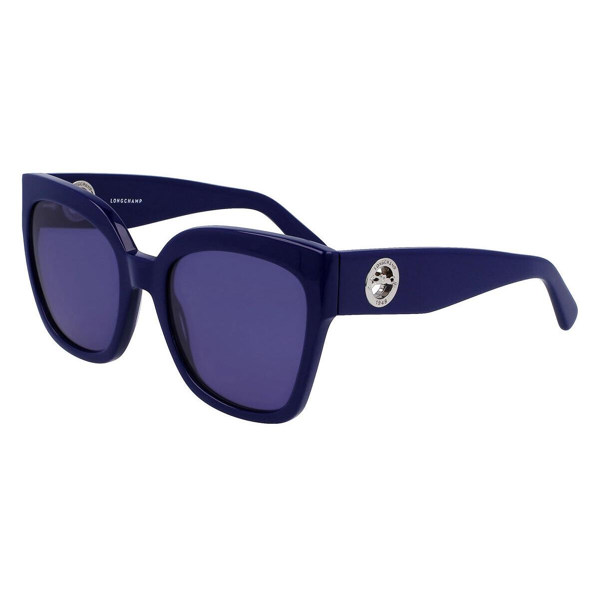 Longchamp LO717S Sunglasses Women Blue Butterfly 55mm