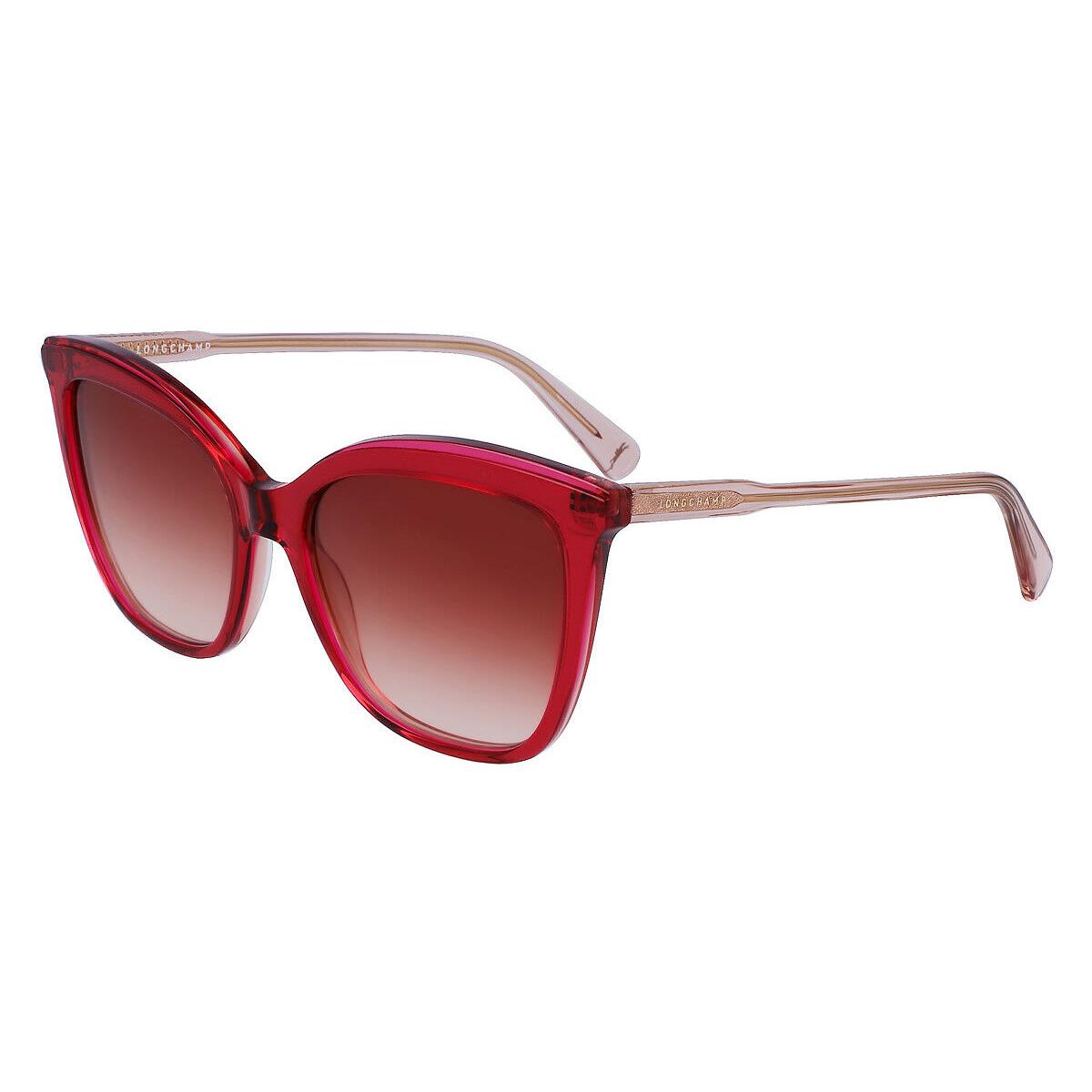 Longchamp LO729S Sunglasses Women Fuchsia/rose Cat Eye 55mm